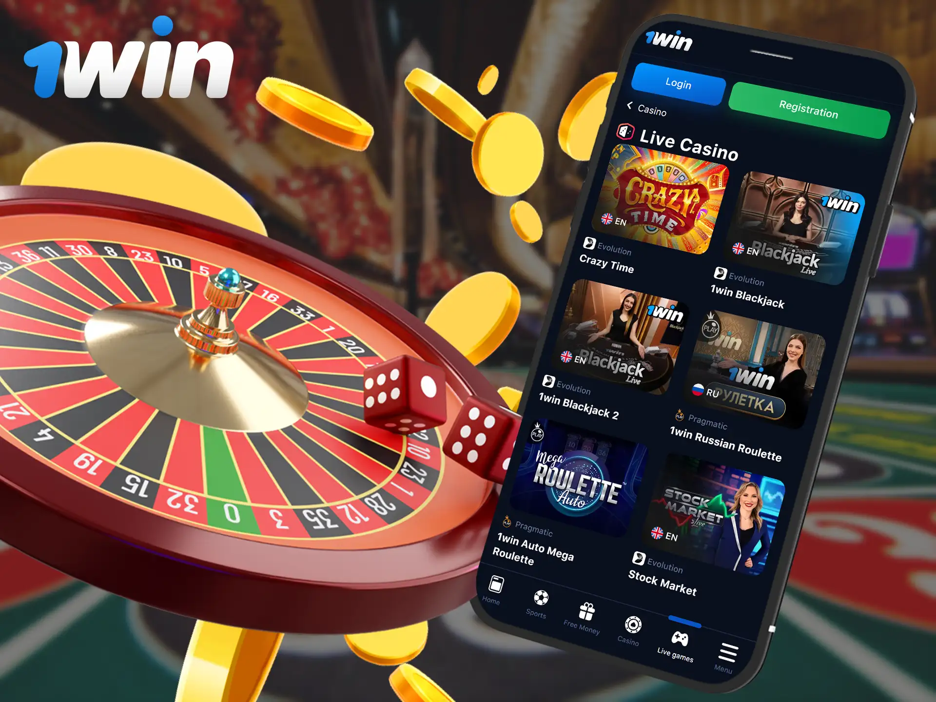 The 1Win mobile app offers virtual versions of popular game shows, allowing viewers to participate in real time.