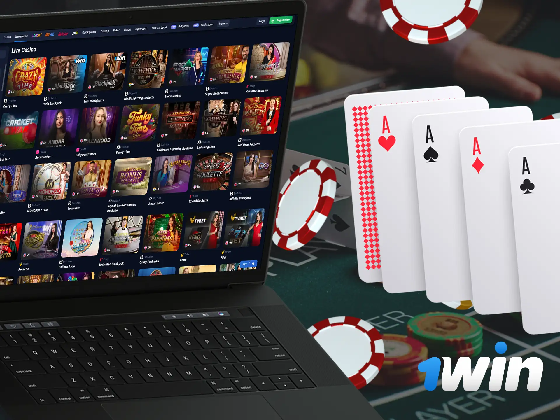 At 1Win you can explore a world of card and board games!
