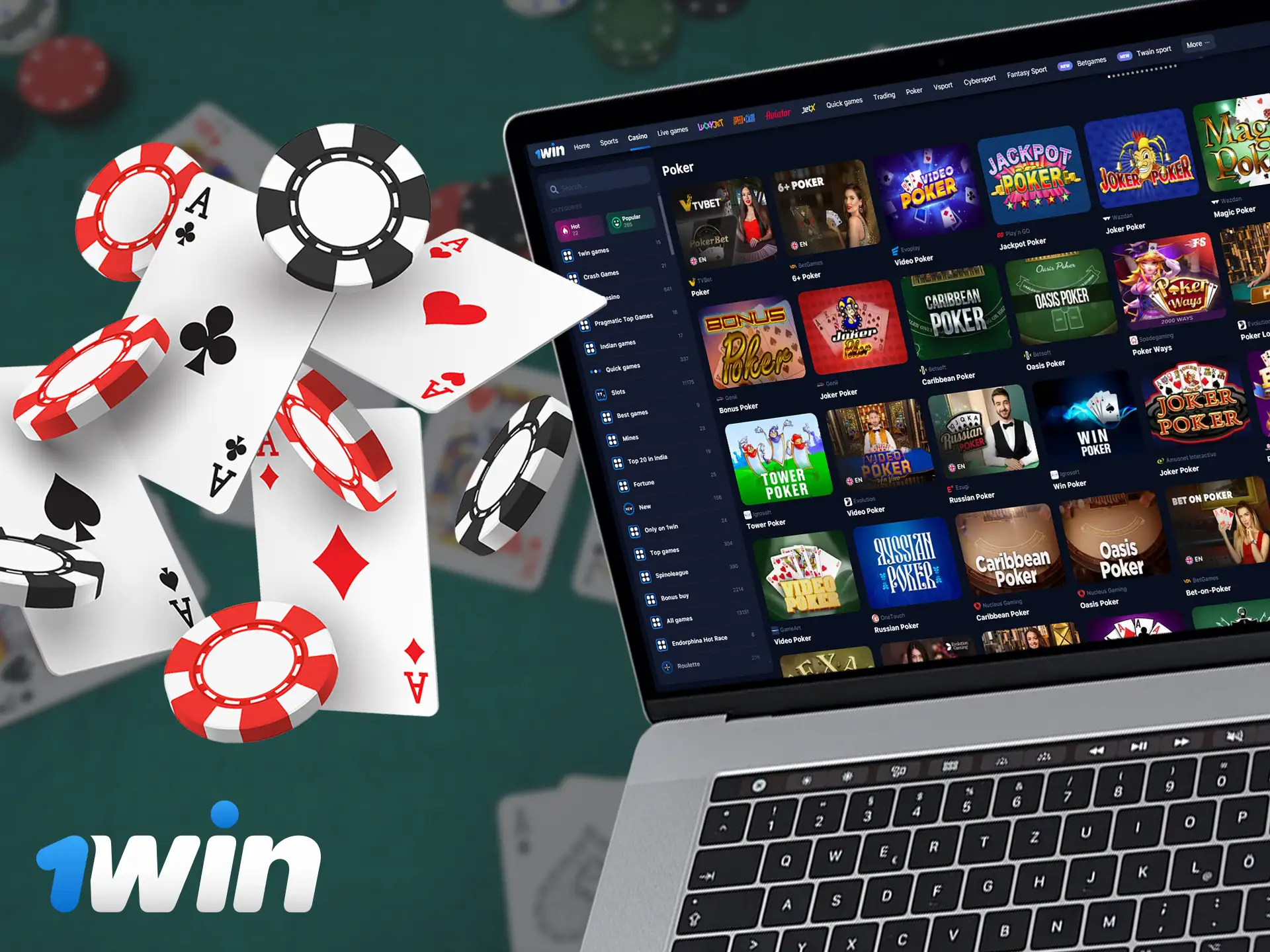 A wide selection of Poker variations is available at 1Win for your entertainment.