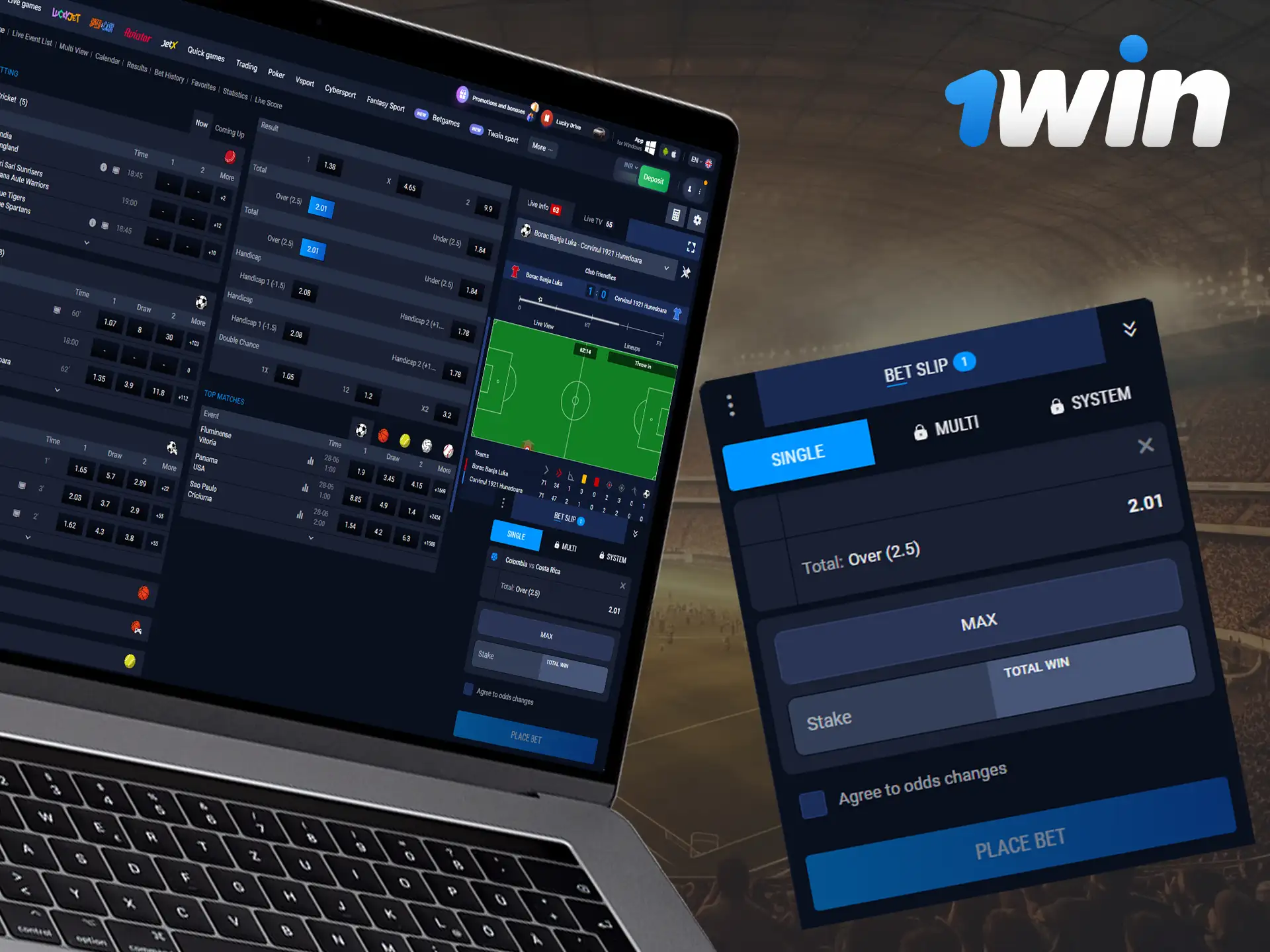 Learn more about betting on total at 1Win.