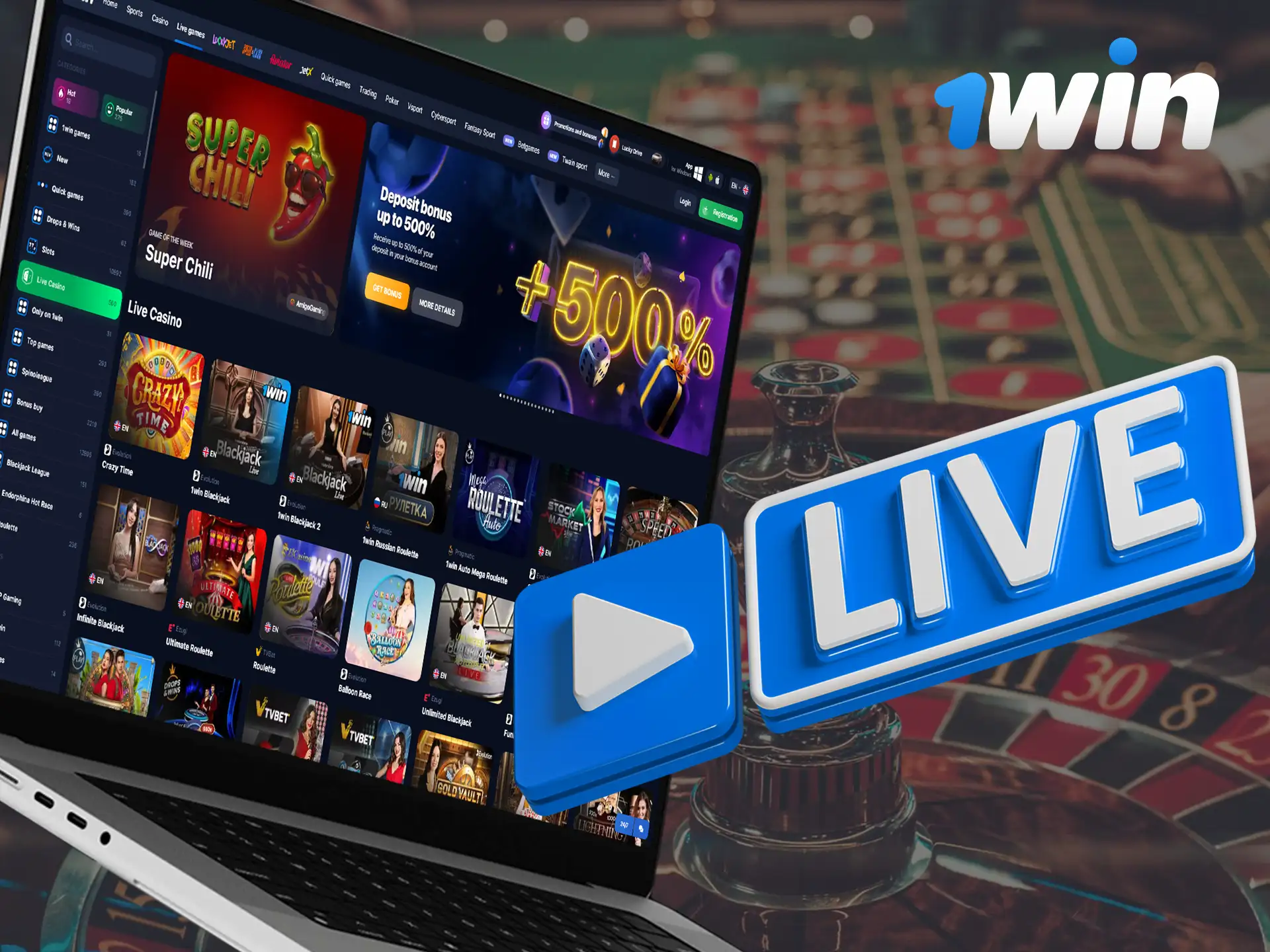 TV games at 1Win bring the excitement of live entertainment and interactive challenges to your screen.
