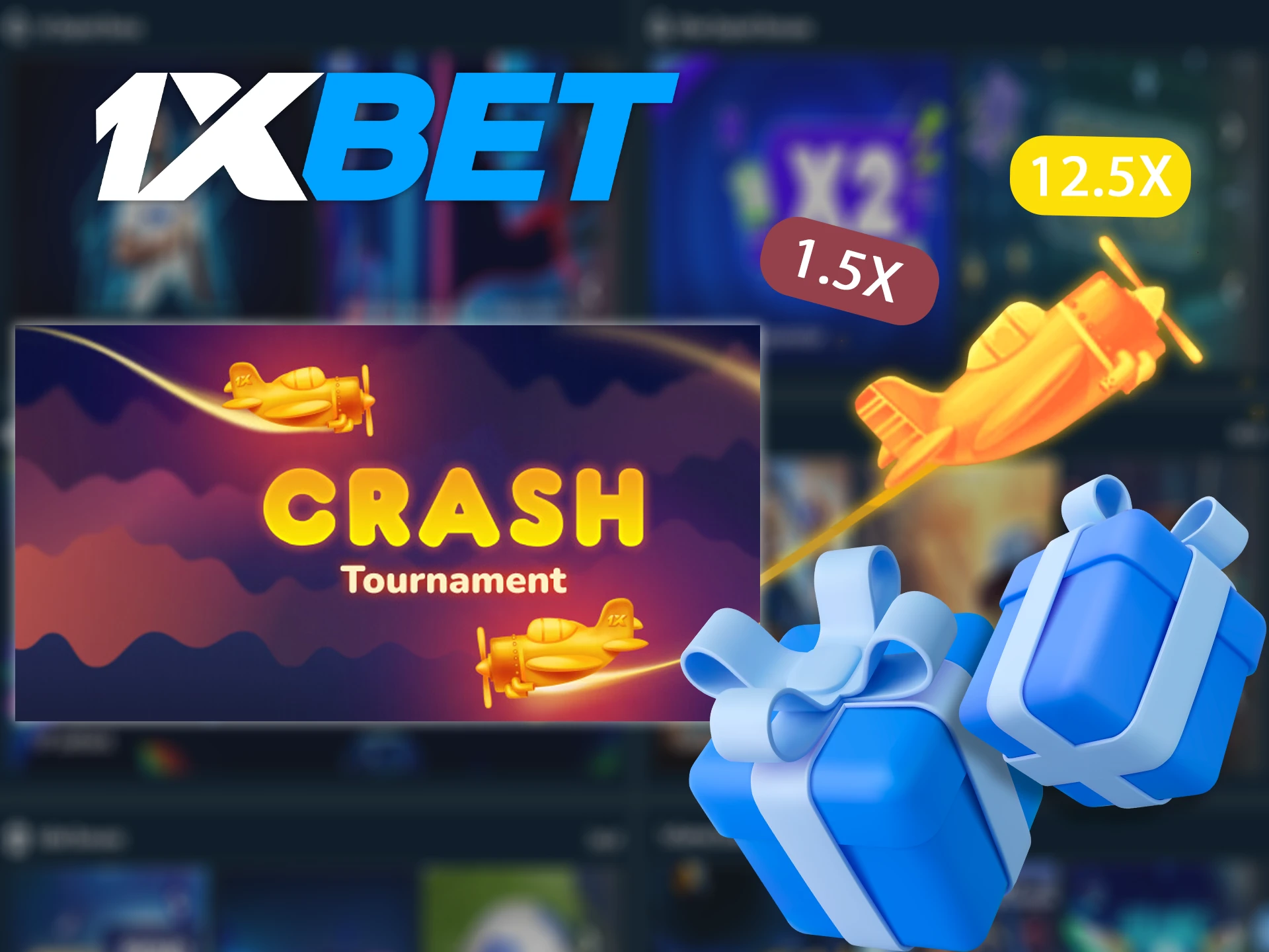 Join the 1xBet crash tournament and win prizes.