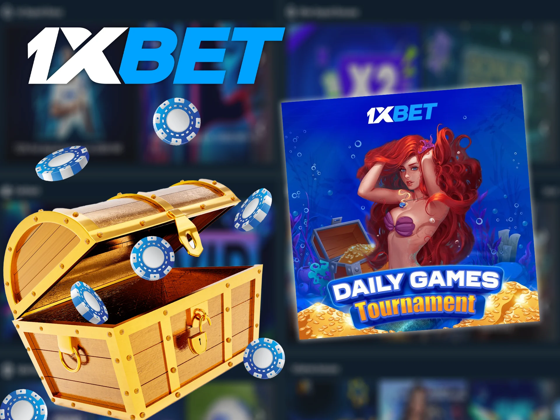 Play your favorite 1xBet games every day and win prizes.