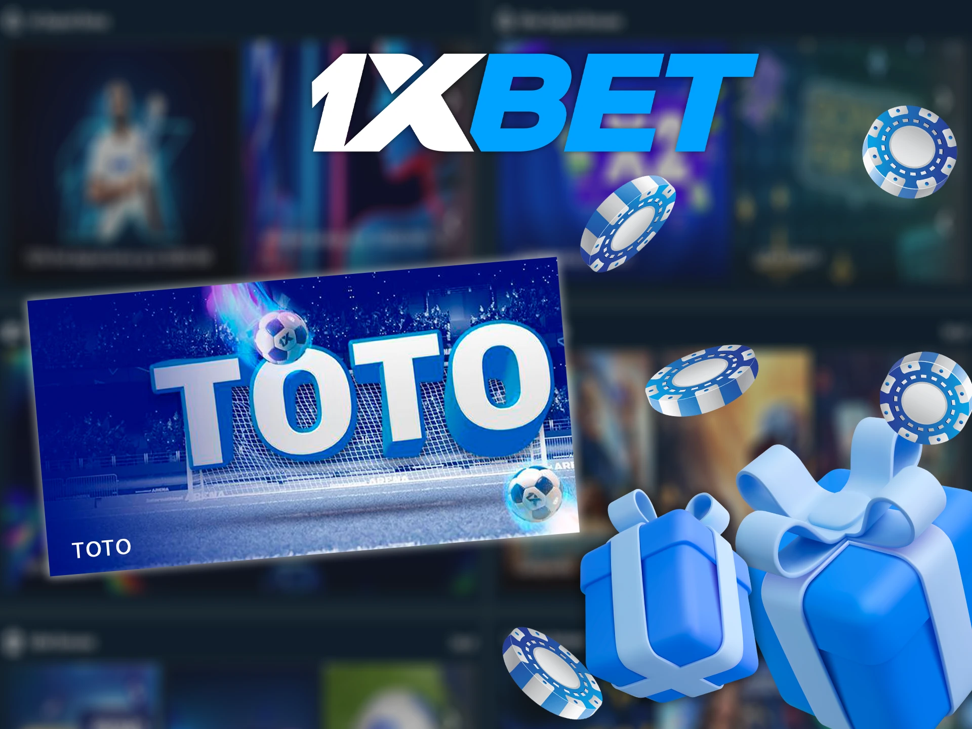 Take the 1xBet TOTO bet slips for major sporting events and win.