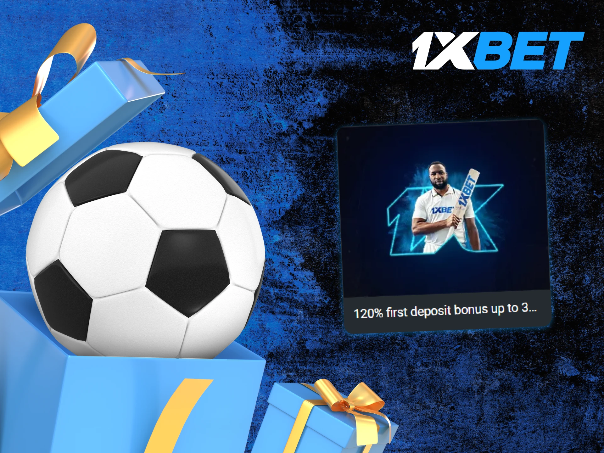 1xBet offers a great welcome bonus for football betting.