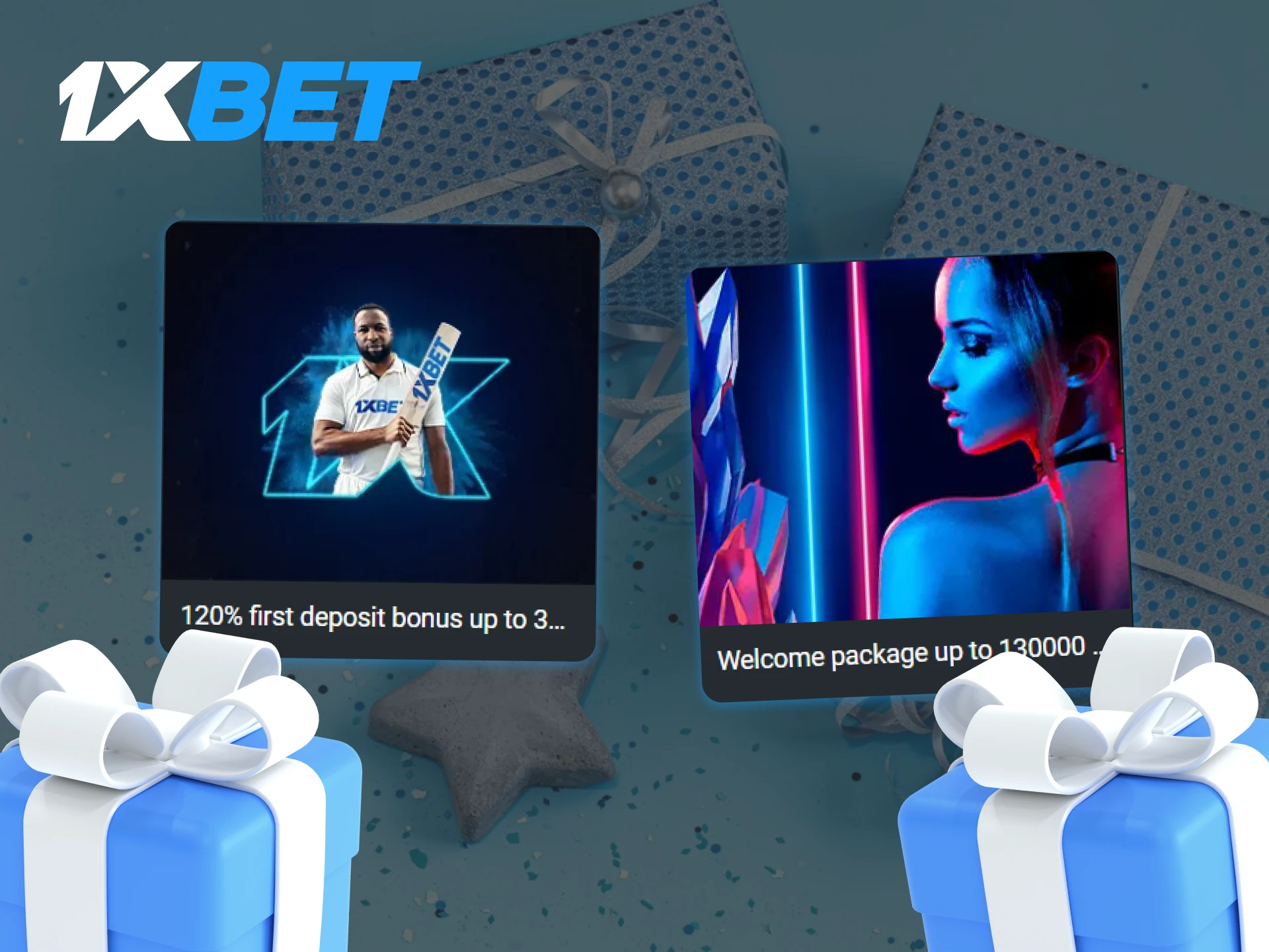 1xBet offers a nice sports and casino welcome bonuses.