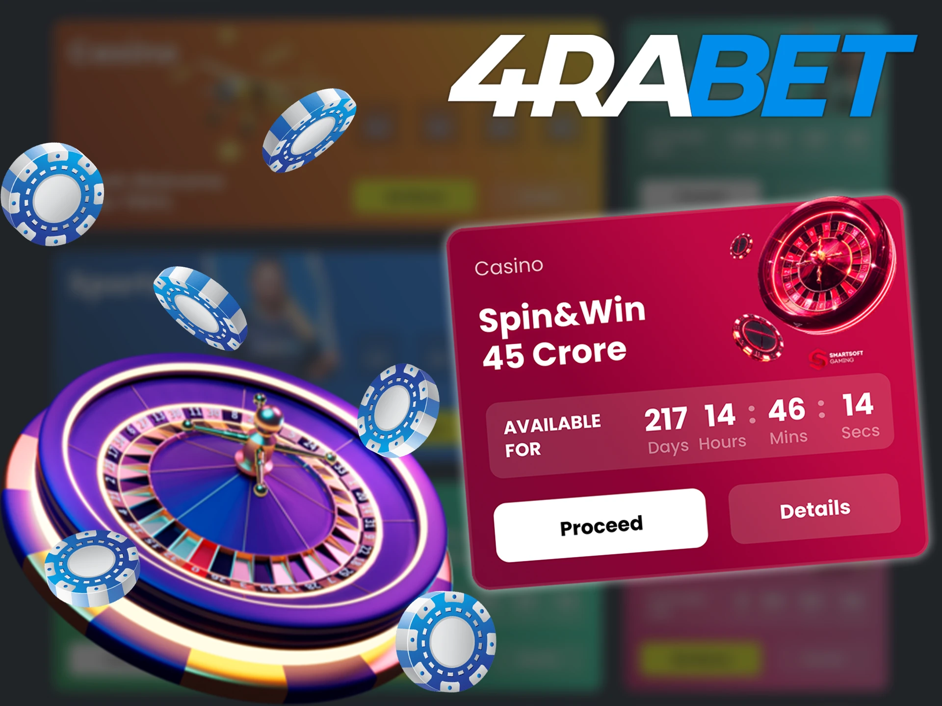 Take part in the Spin & Win instant prize tournament from 4RaBet.