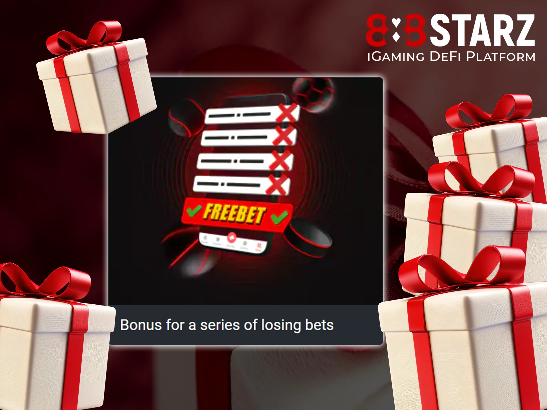 Recoup some of your lost bets thanks to the special 888Starz bonus.