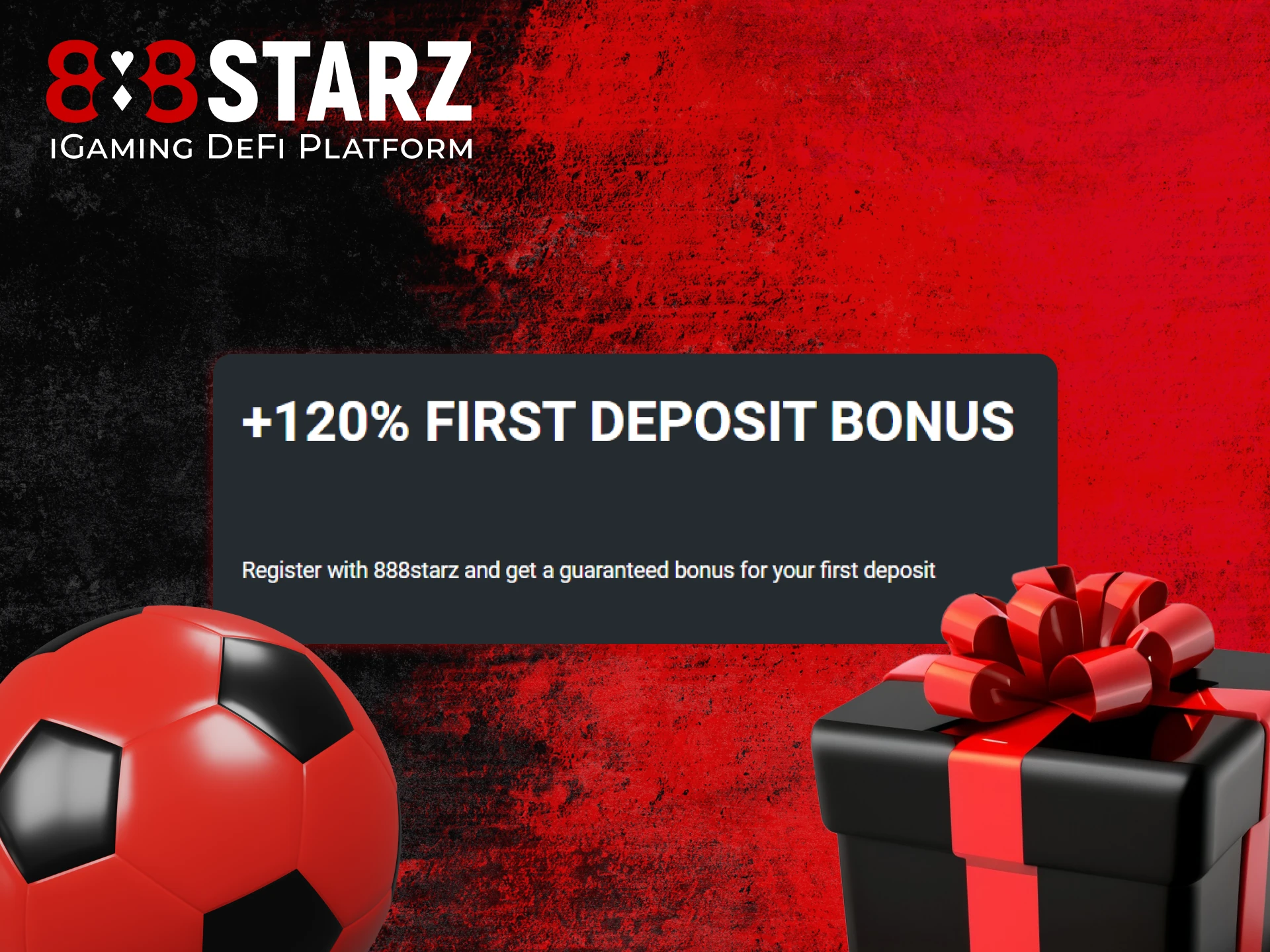 888Starz offers a lucrative welcome bonus for football betting.