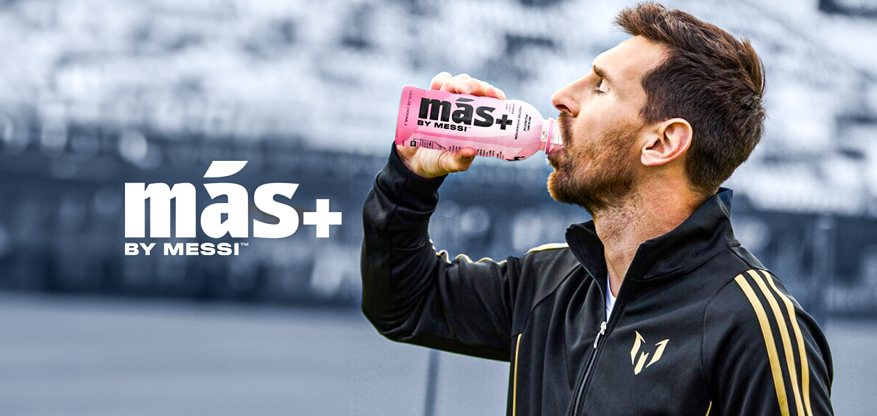 Lionel Messi is partnering with White Claw's parent company to release a new sports drink, which will be called "Más+".