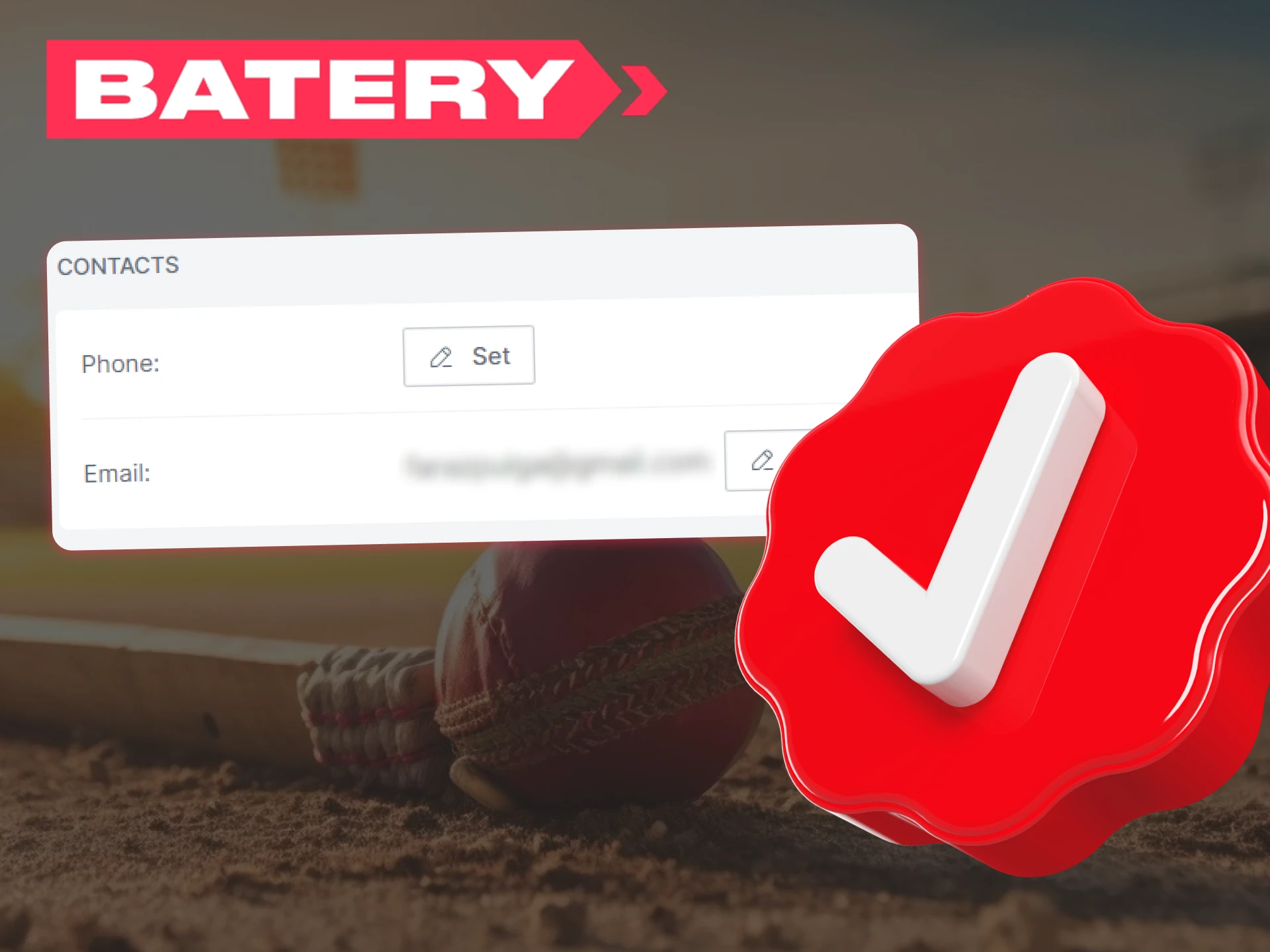 At Batery, you need to verify your identity by going through verification.