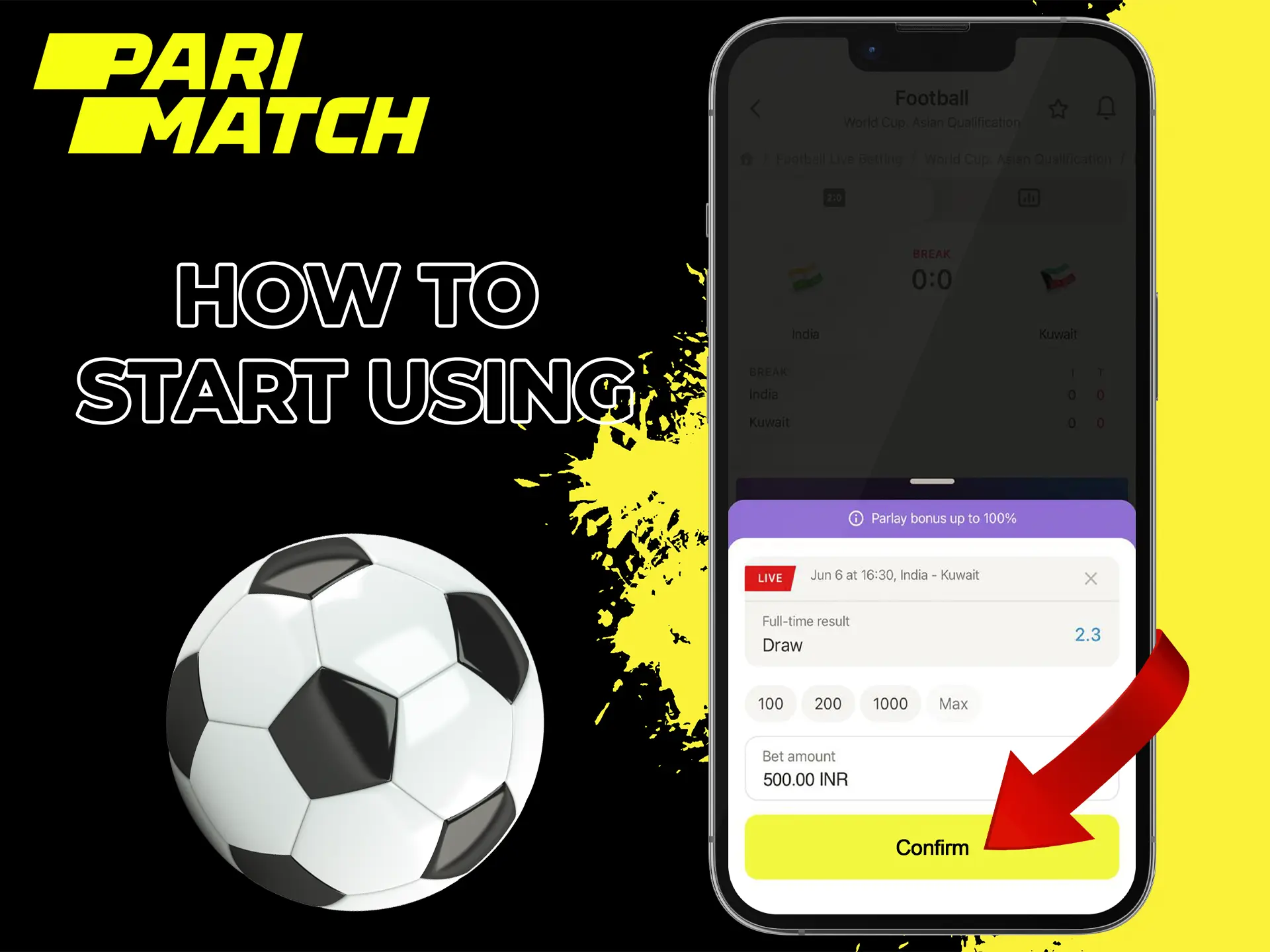 Register in the Parimatch app and immerse yourself in the world of betting and winning emotions.