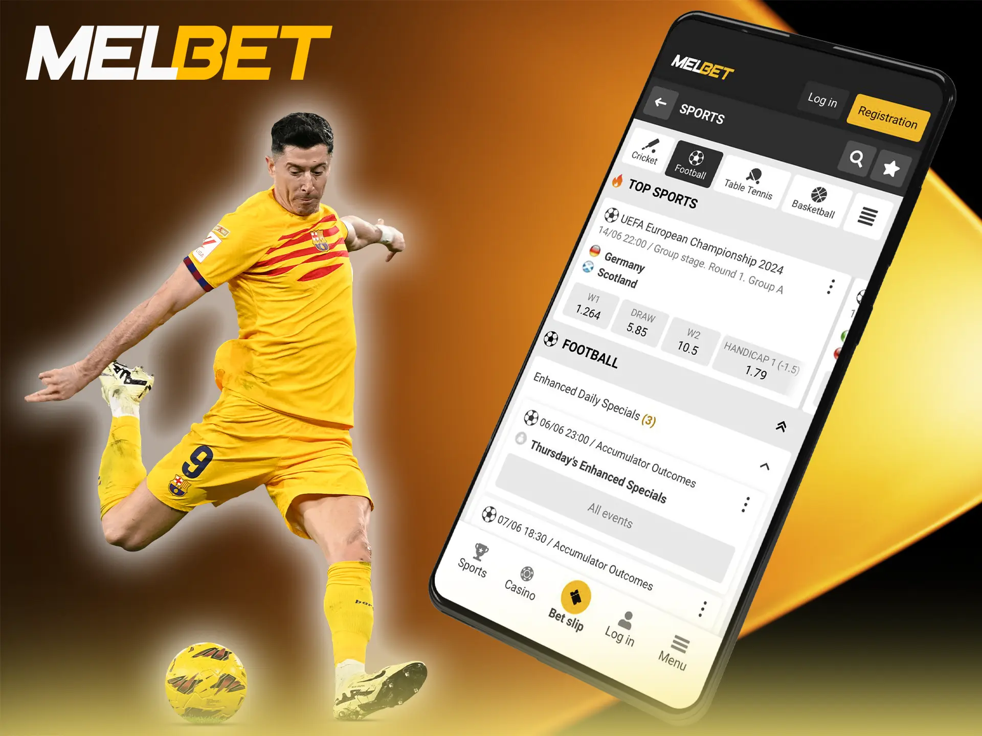 Experience success by betting on a football match on the Melbet app.