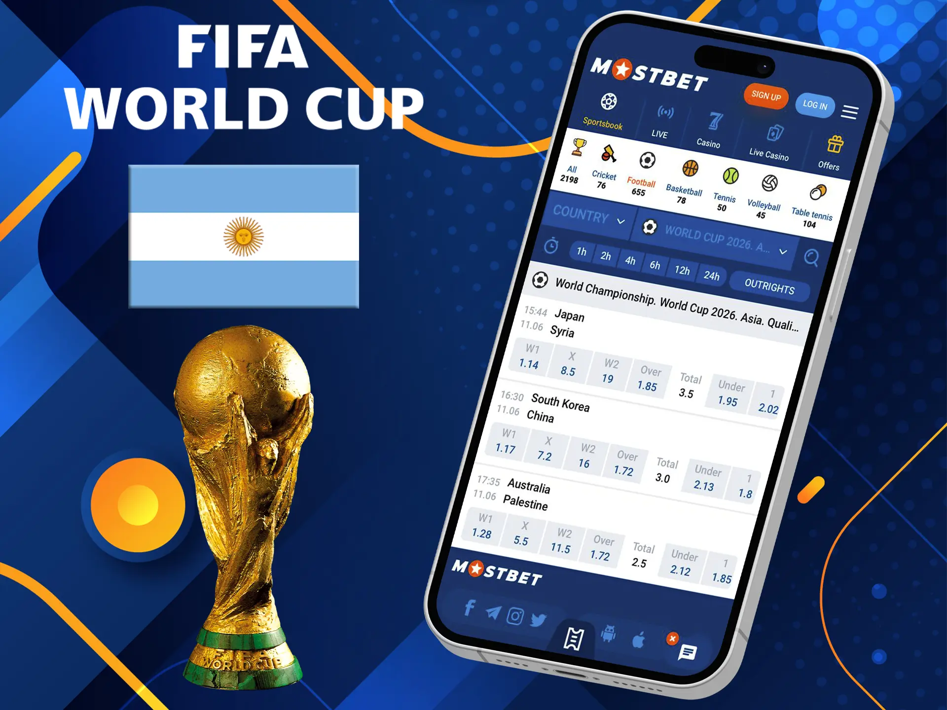 Cheer on your national team at the World Cup and don't forget to make accurate match predictions.