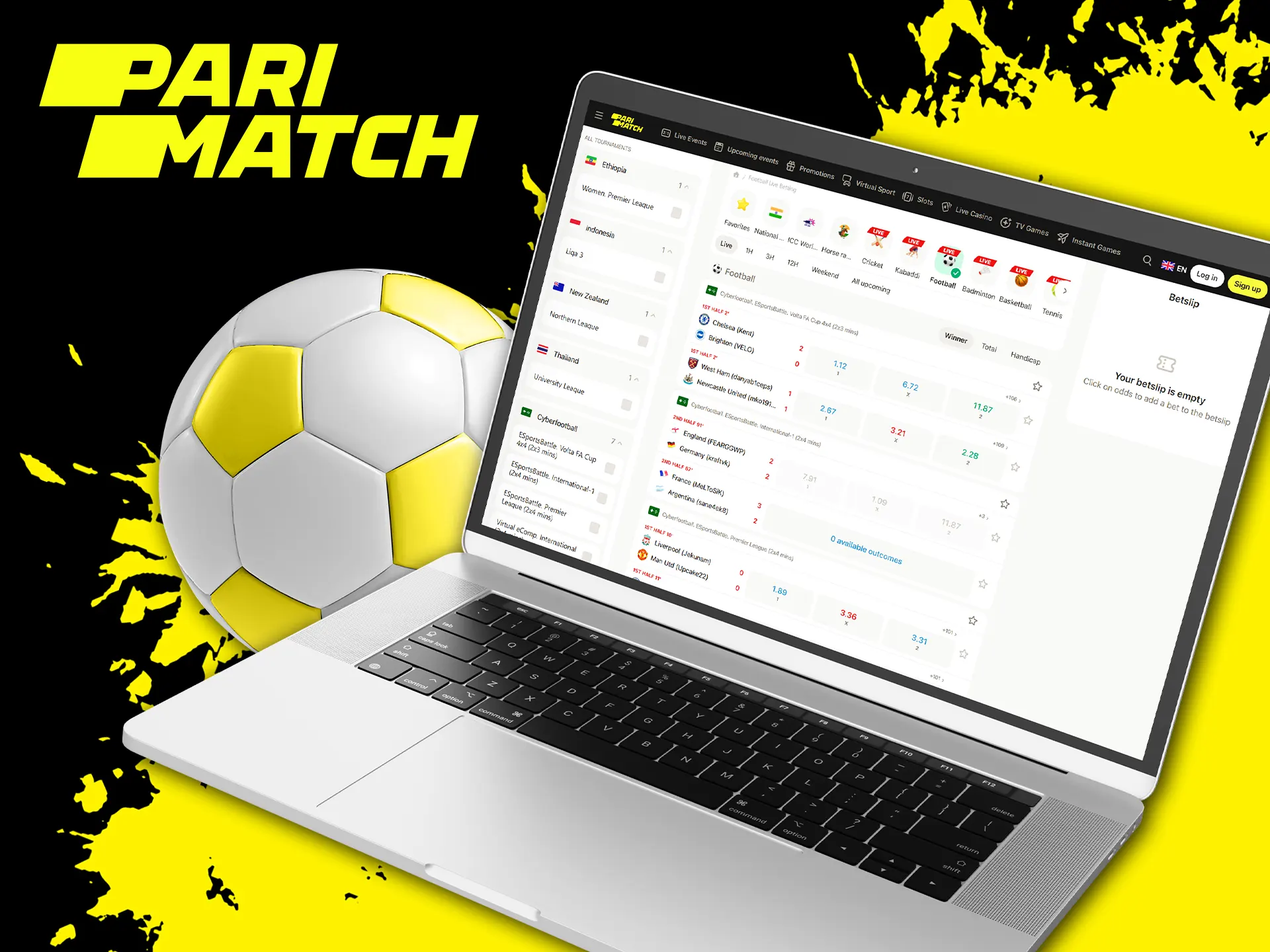 Parimatch is the best choice among Indian users for football betting.