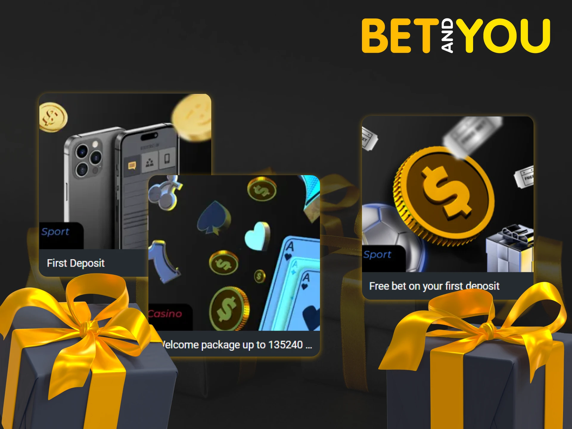 Betandyou offers lucrative sports and casino welcome bonuses.