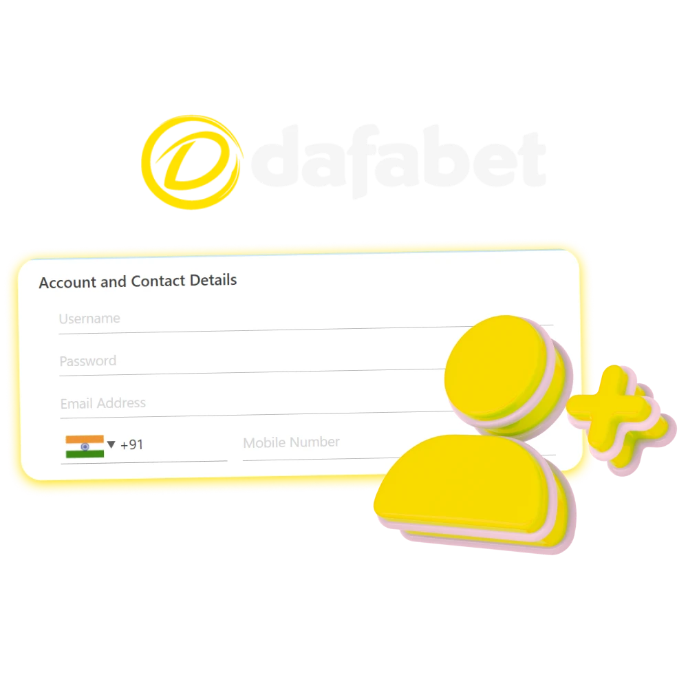 Register with Dafabet to access a large sports betting section.