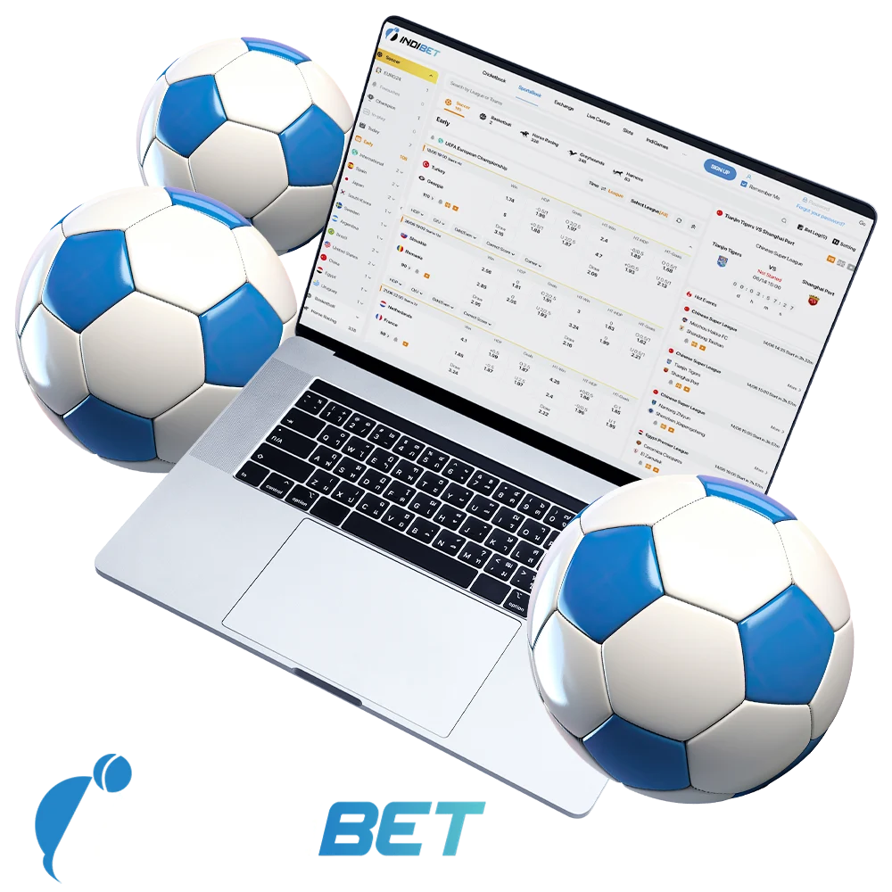 Bet on football events with Indibet.