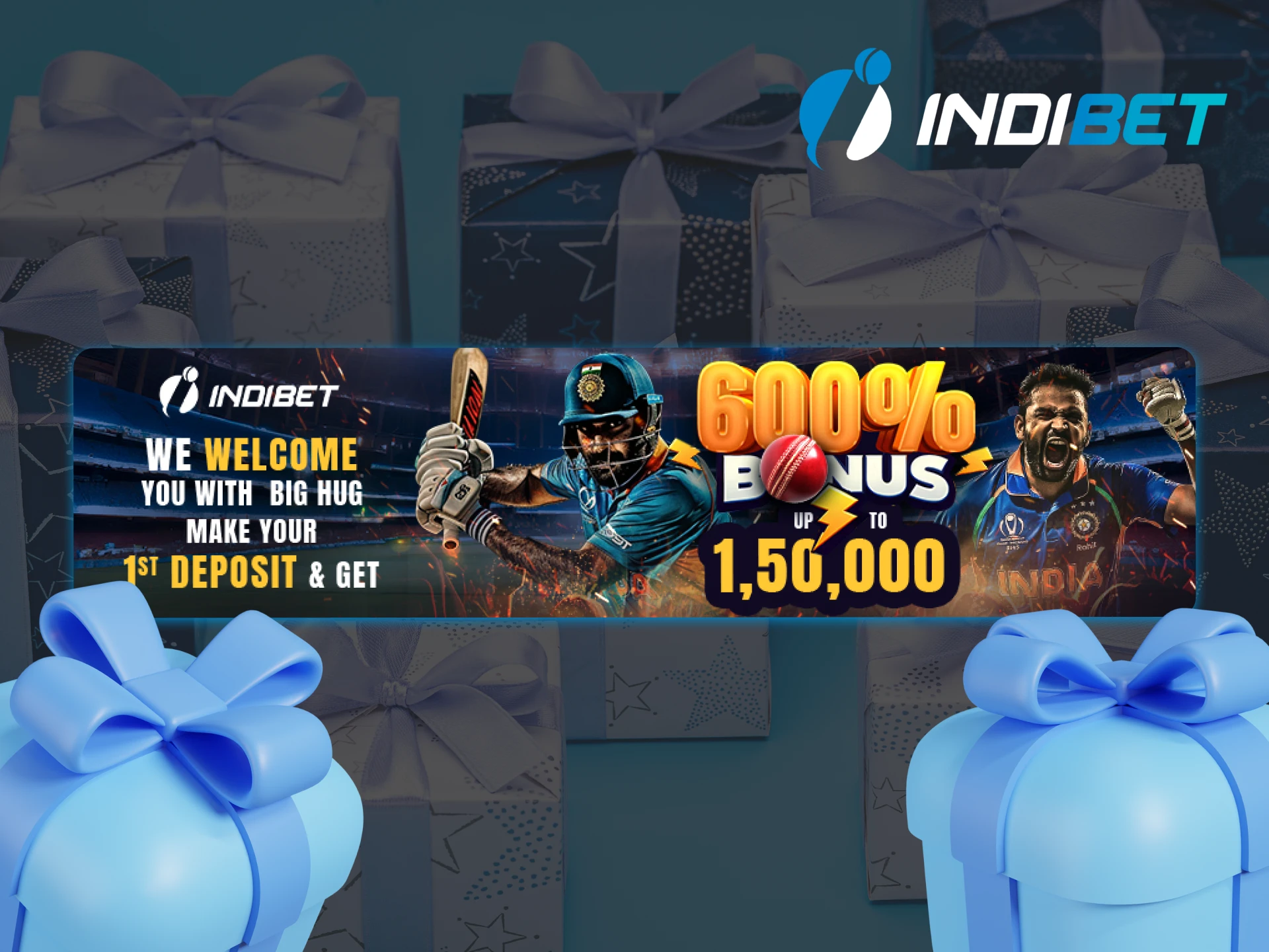 By registering with Indibet, you can receive a welcome bonus on both sports, live casino and indie games.