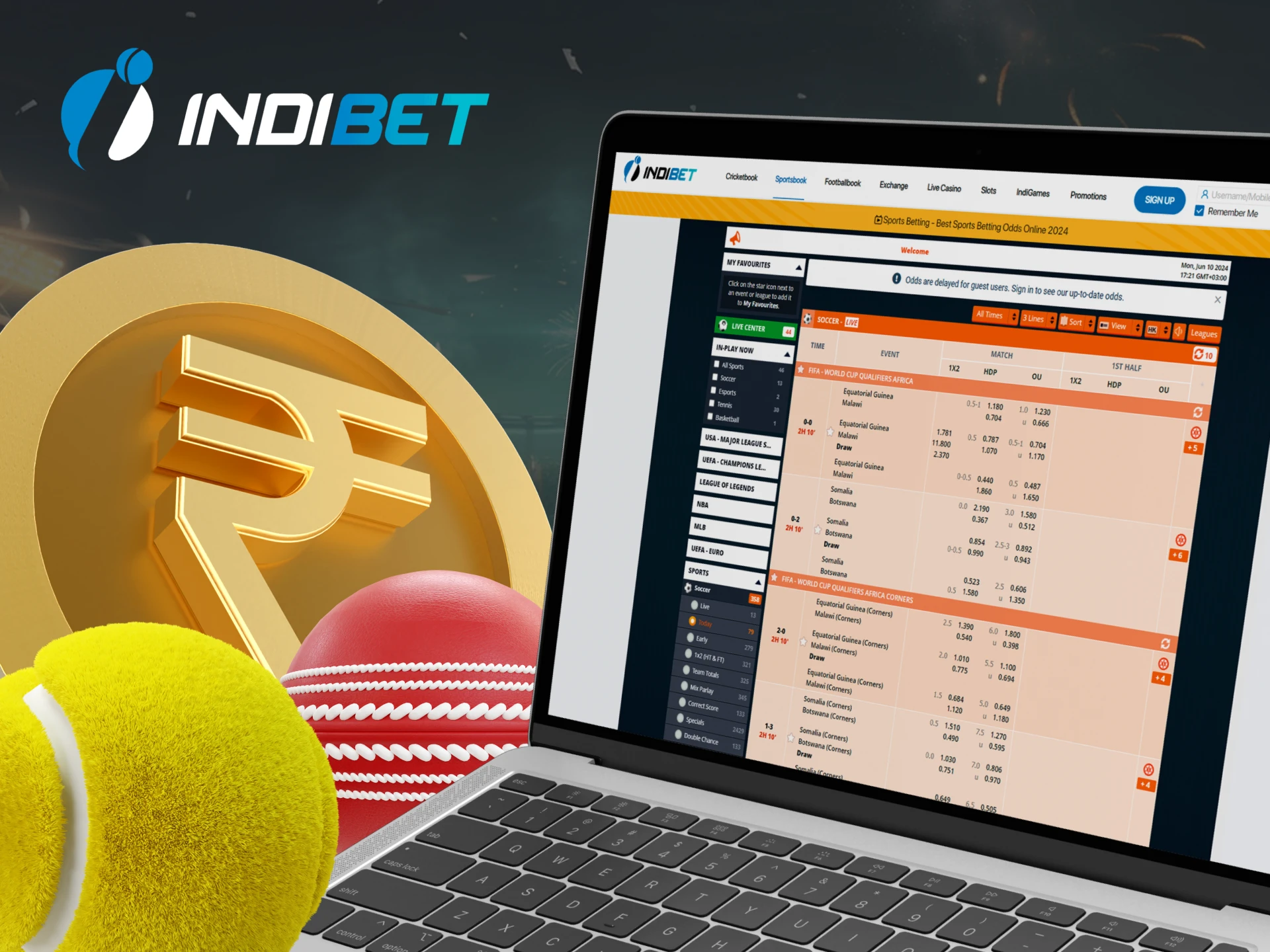 Bet on your favorite sports with Indibet.