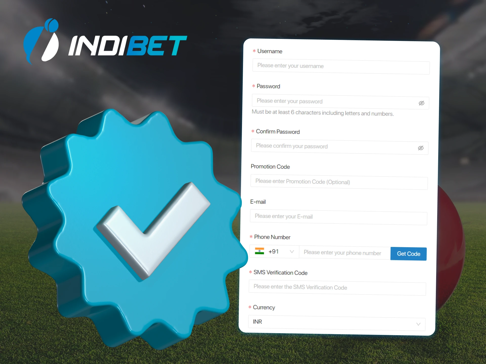 To be able to withdraw funds, you need to verify your Indibet account.