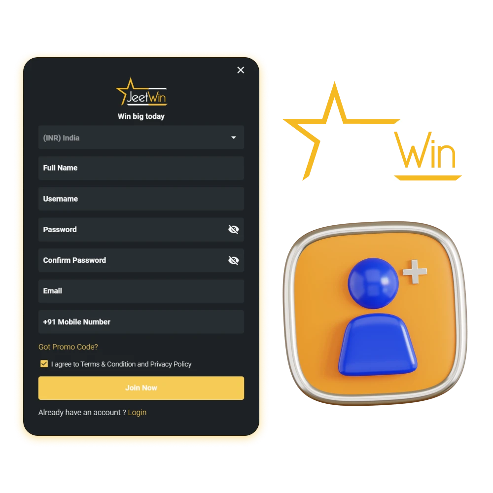 Register with Jeetwin by following our article.
