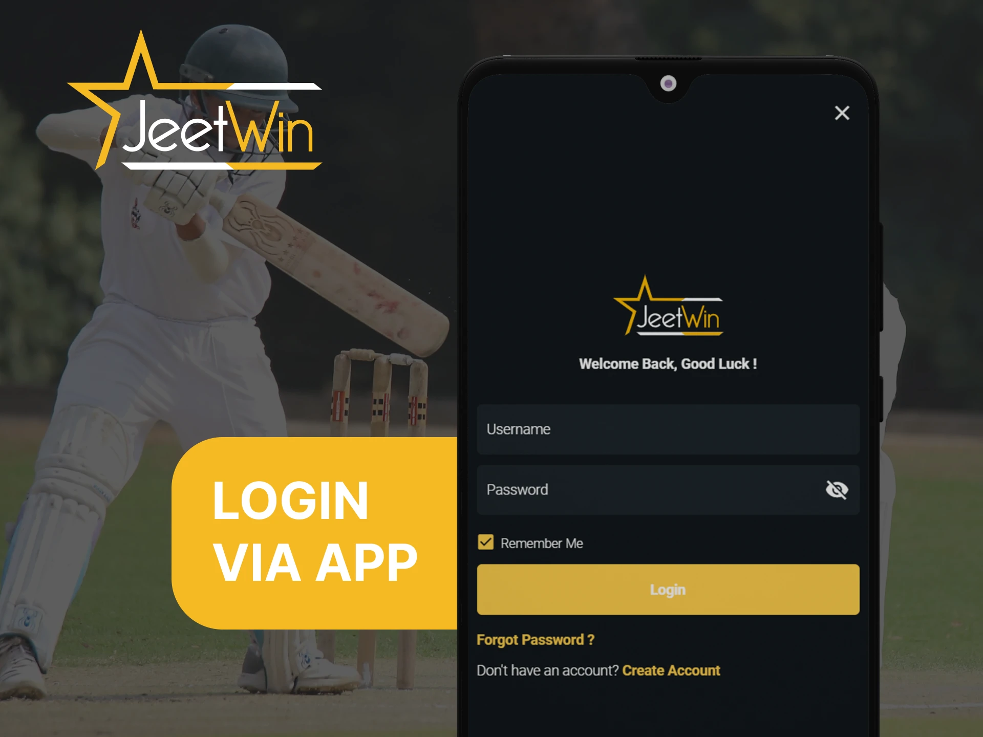 Download Jeetwin mobile app and login to your account.