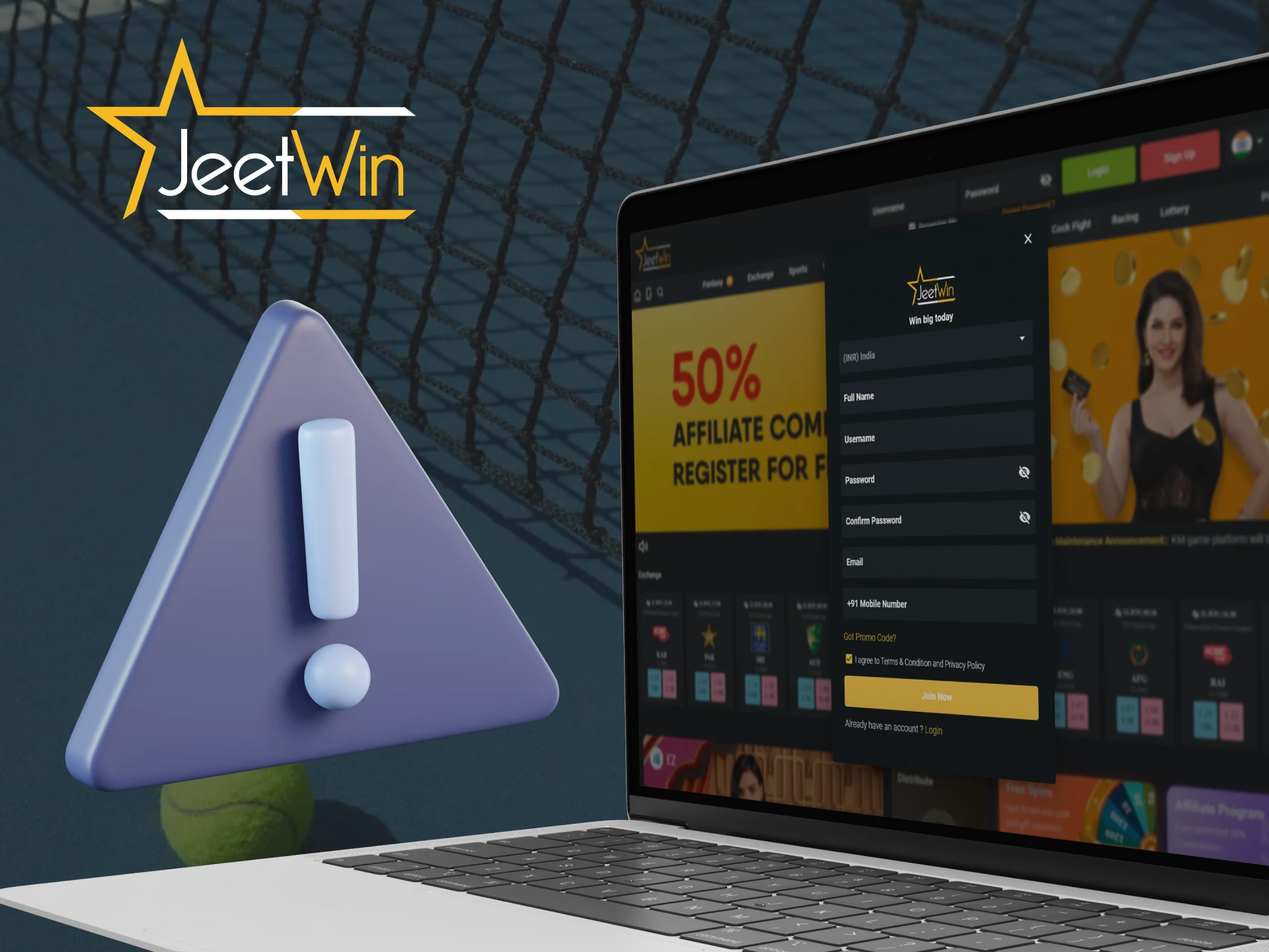 Here are all the major problems that you may face while registering with Jeetwin.