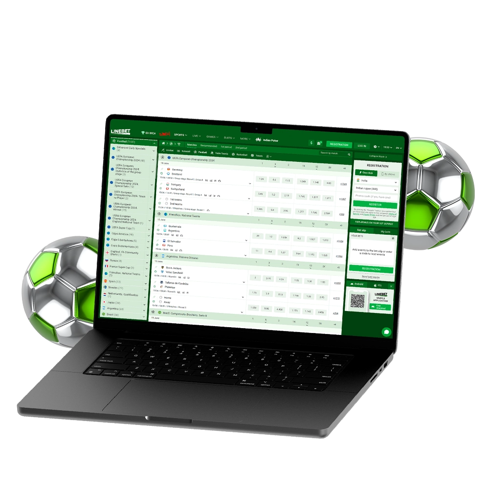 Get Linebet welcome bonus and enjoy betting on football.