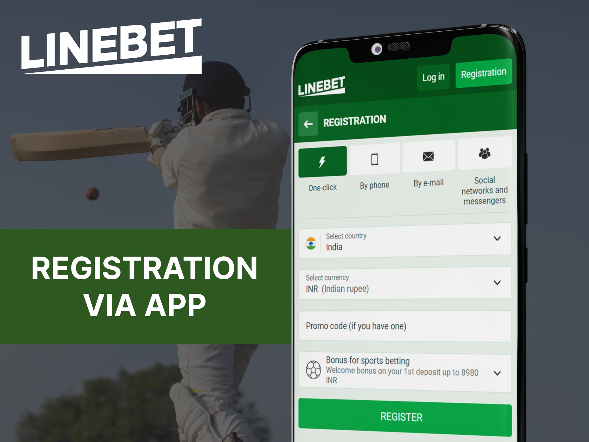 Register for the Linebet mobile app quickly and easily.