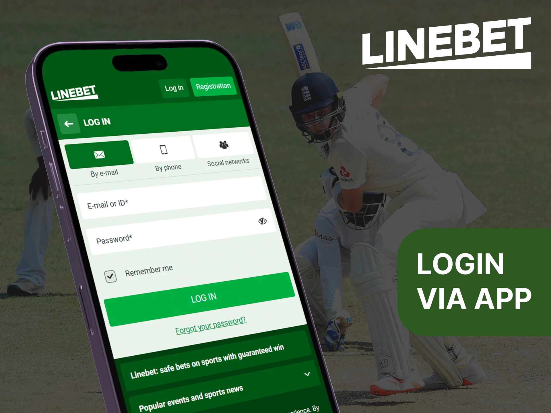 You can log into your existing Linebet account on the mobile app.