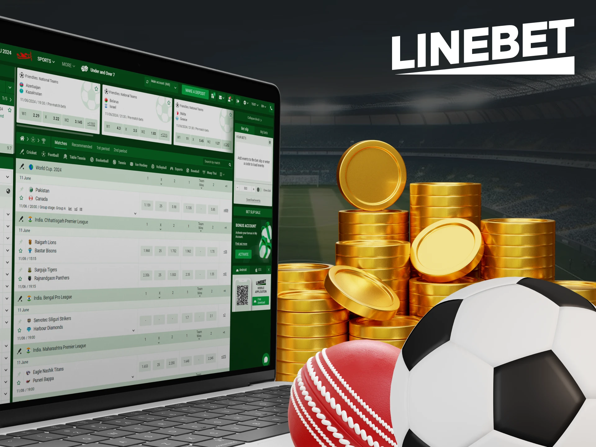 Start betting on Linebet.