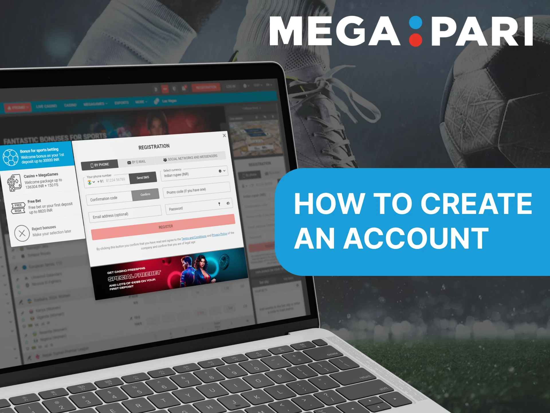You can create a Megapari account in different ways.