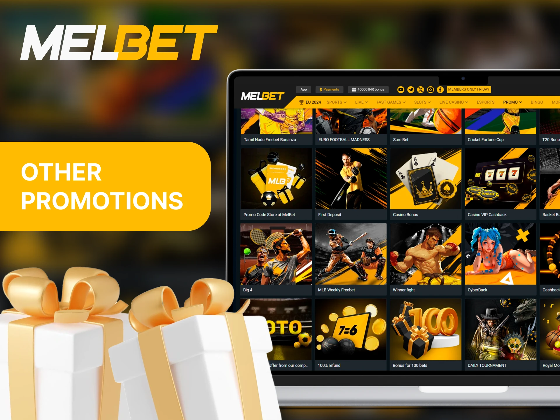 Choose Melbet bonuses that suit your gambling or betting goals.