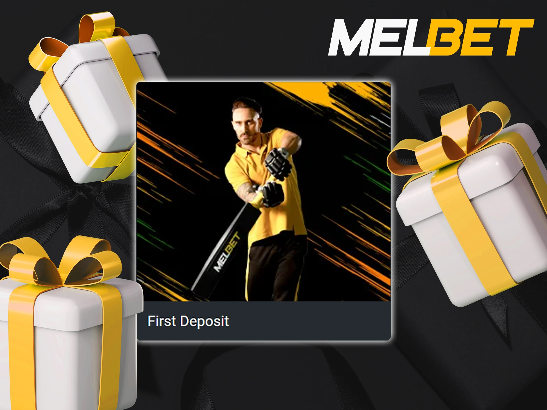 Make your first deposit to get a welcome bonus from Melbet.