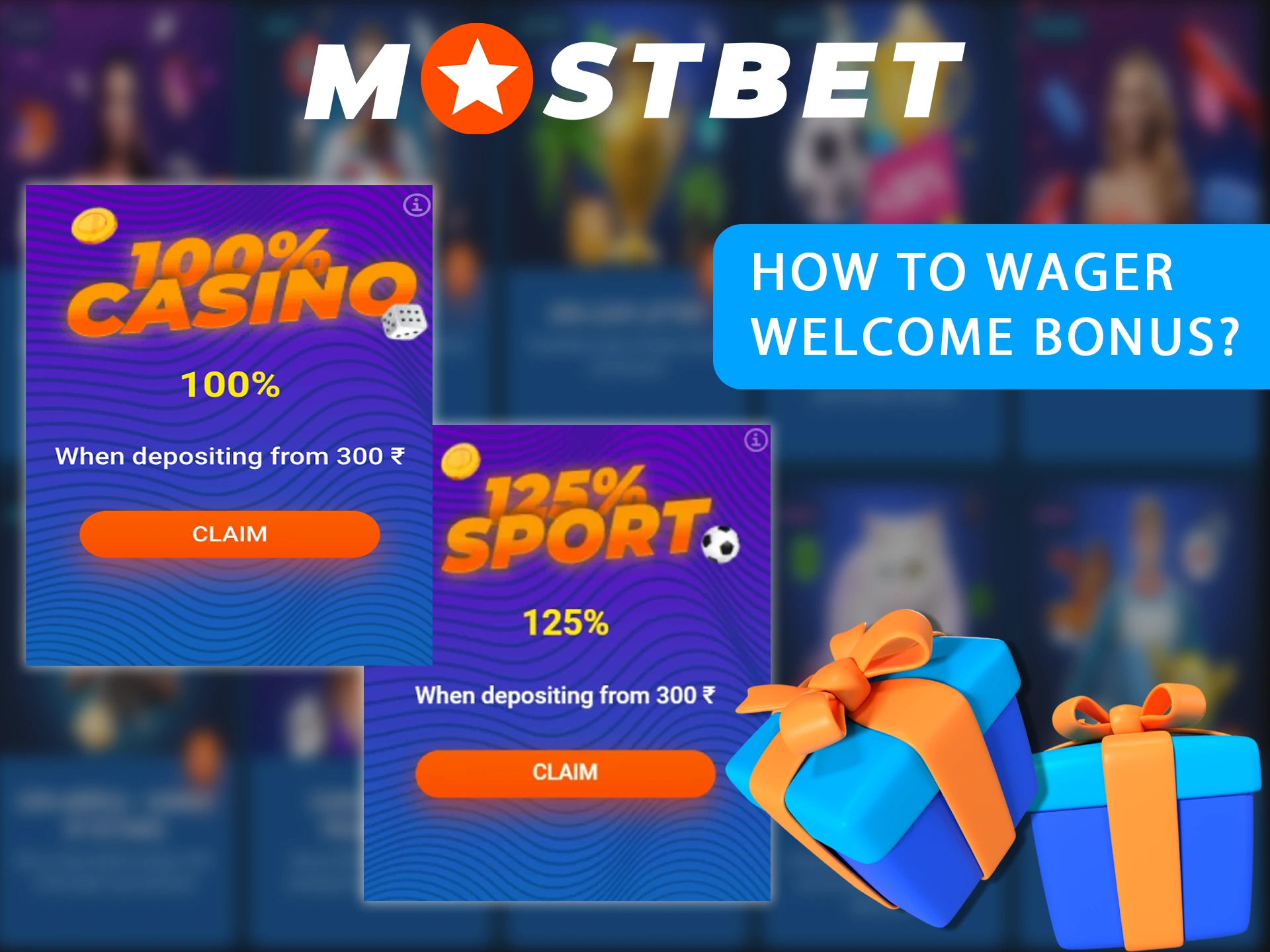 To use the Mostbet bonus, meet the following wagering requirements.