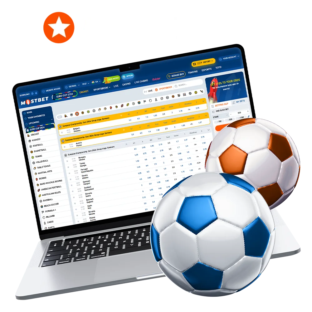 Indian bettors have the opportunity to bet on football at Mostbet.