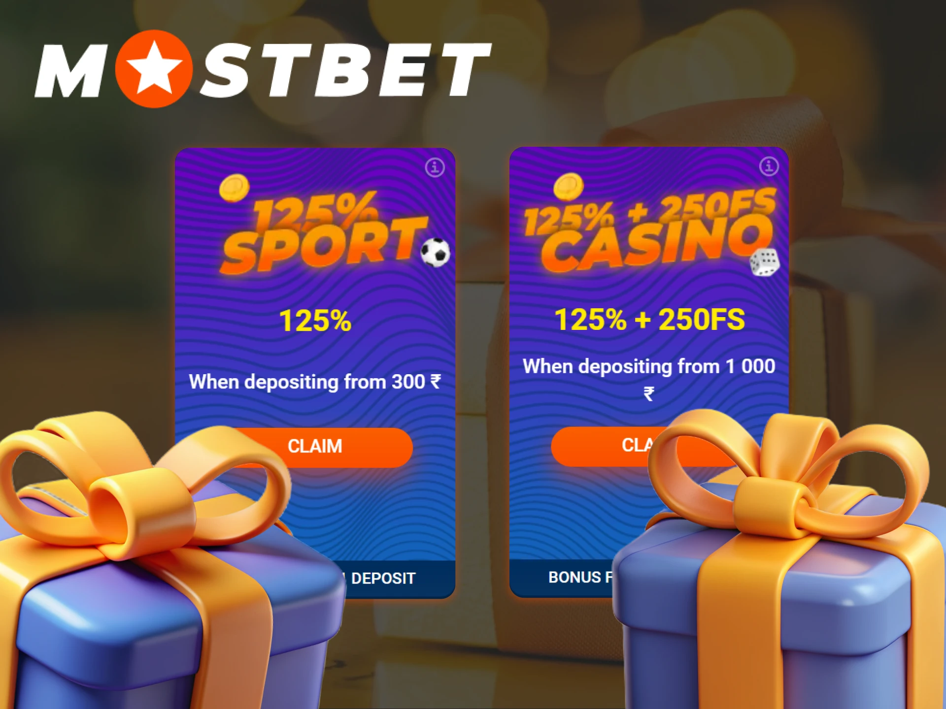 Create an account with Mostbet and receive a lucrative sports or casino bonus.
