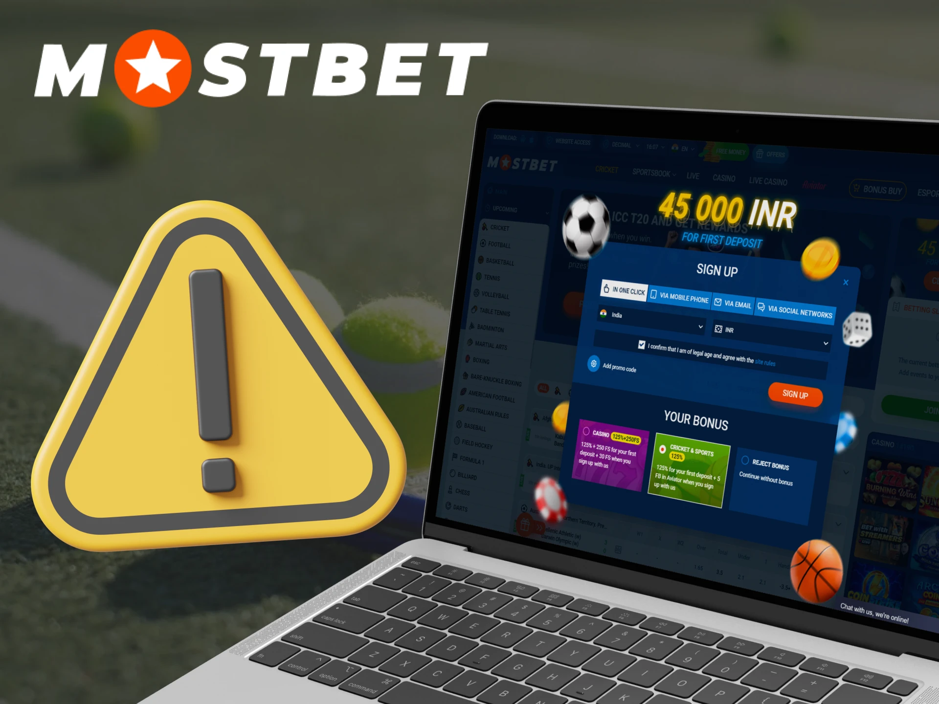 Before registering with Mostbet, find out what problems may arise during the process.