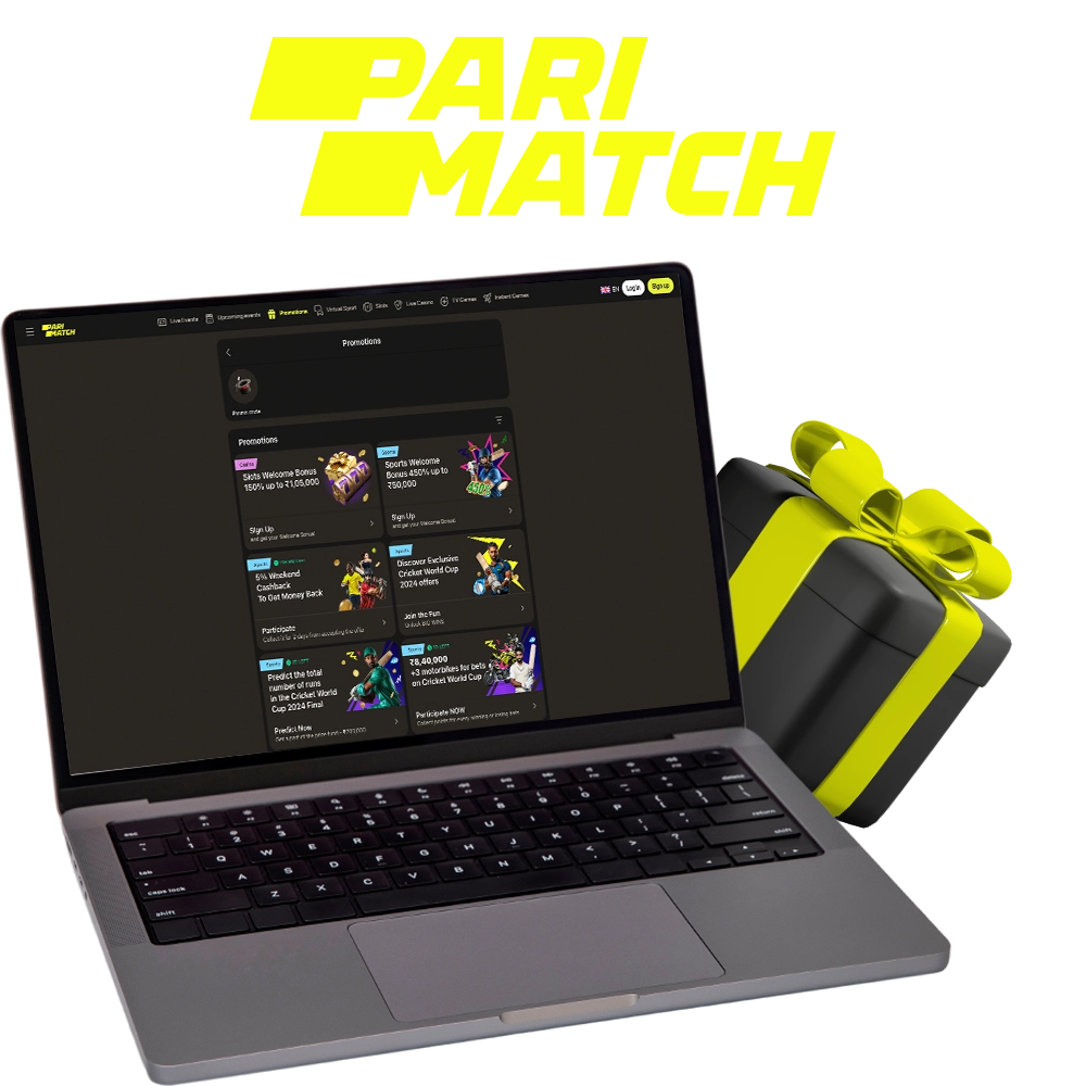 Parimatch is the most popular online bookmaker and casino that offers many bonuses to Indian users.