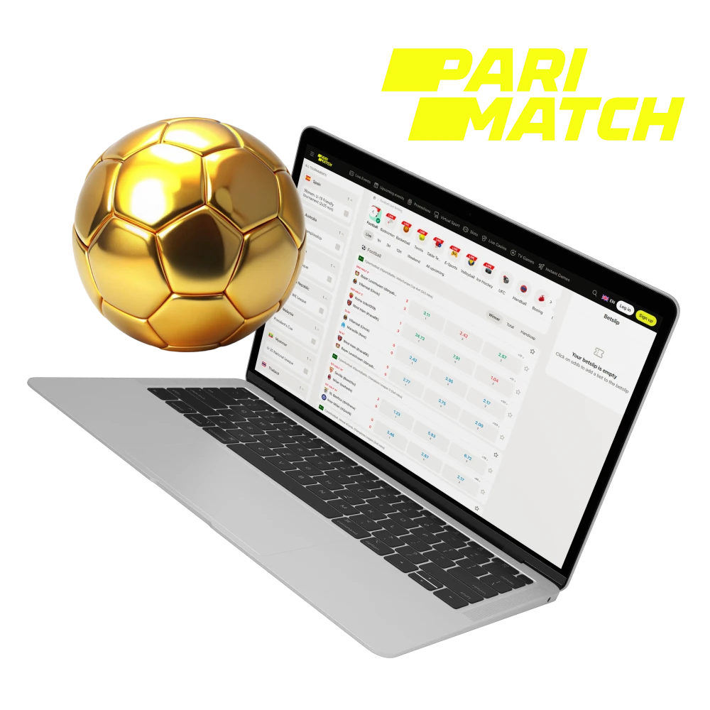 Parimatch is a reliable bookmaker where you can bet on football.