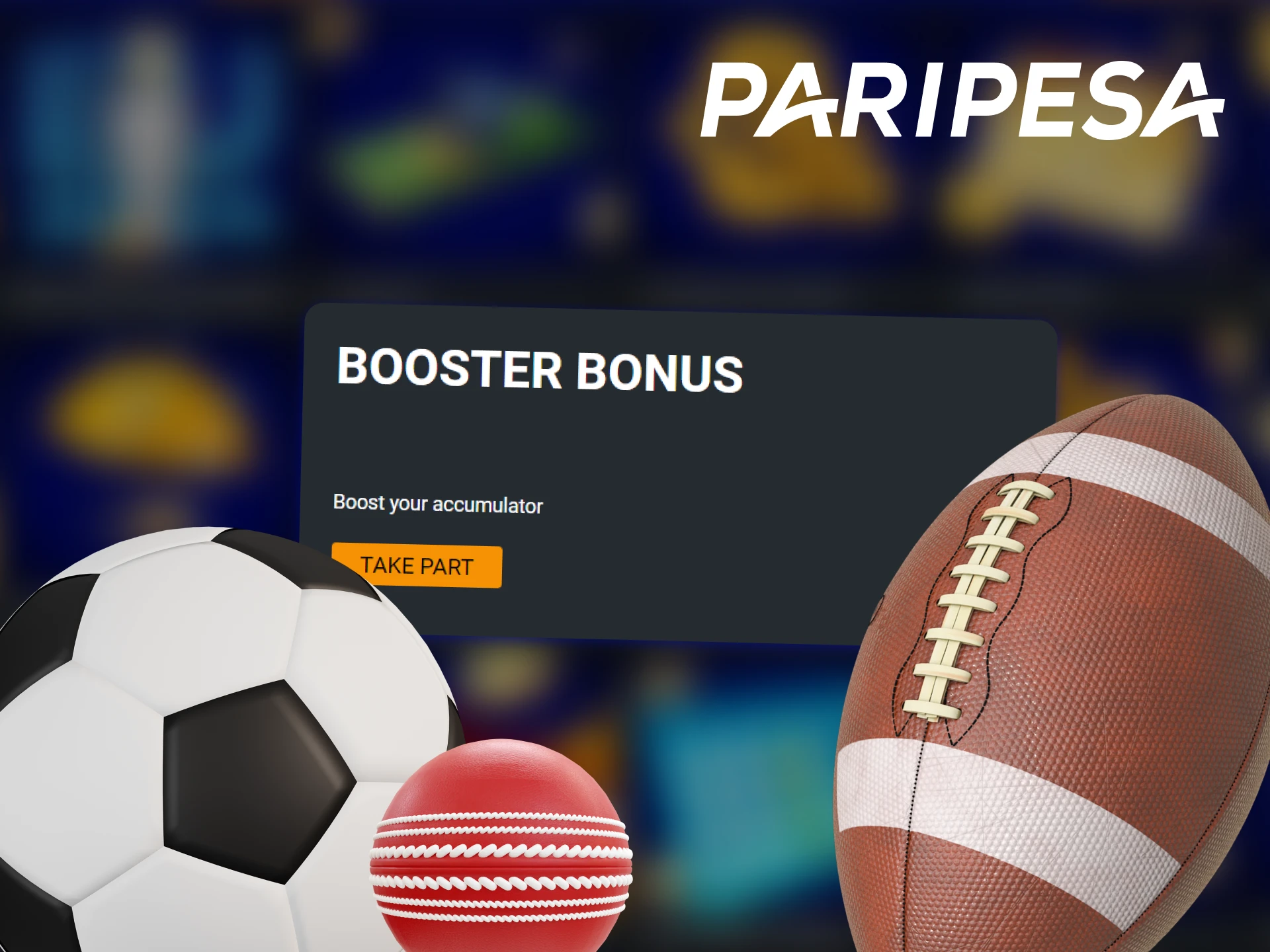 At Paripesa you can receive bonuses for winning bets.