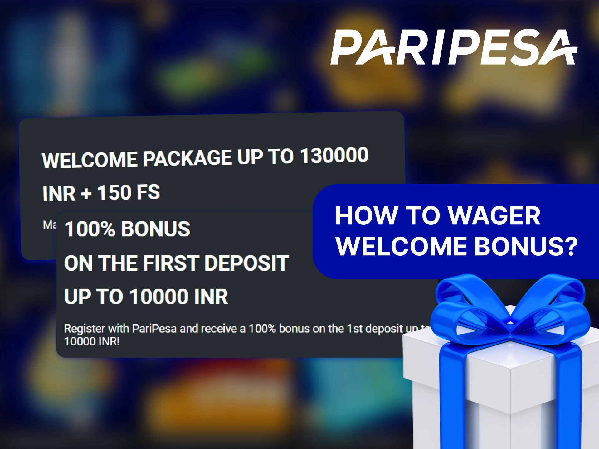 To use the Paripesa welcome bonus in sports or casino, you must meet the wagering requirements.