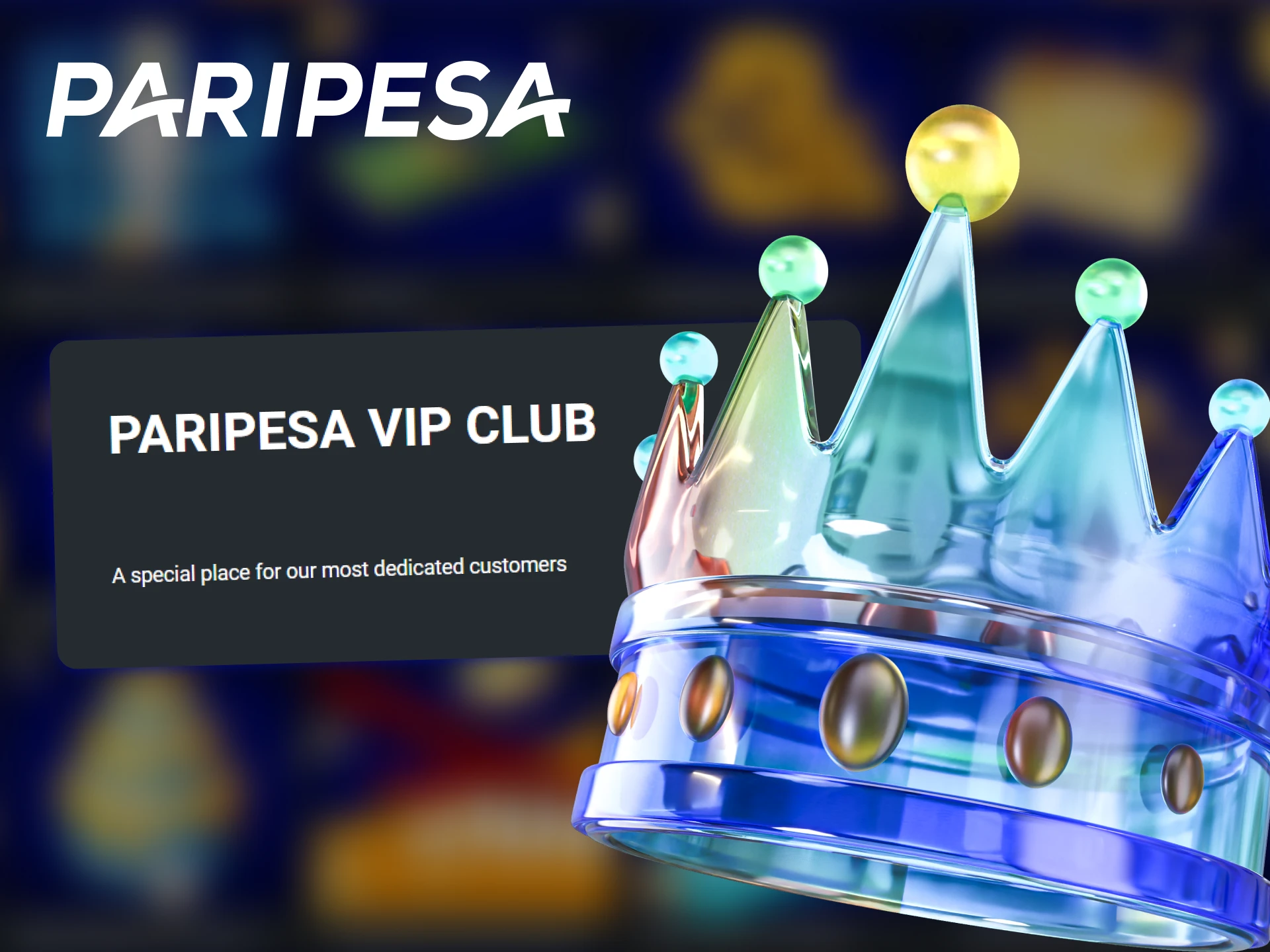 Join the Paripesa VIP Club and receive special privileges and bonuses.