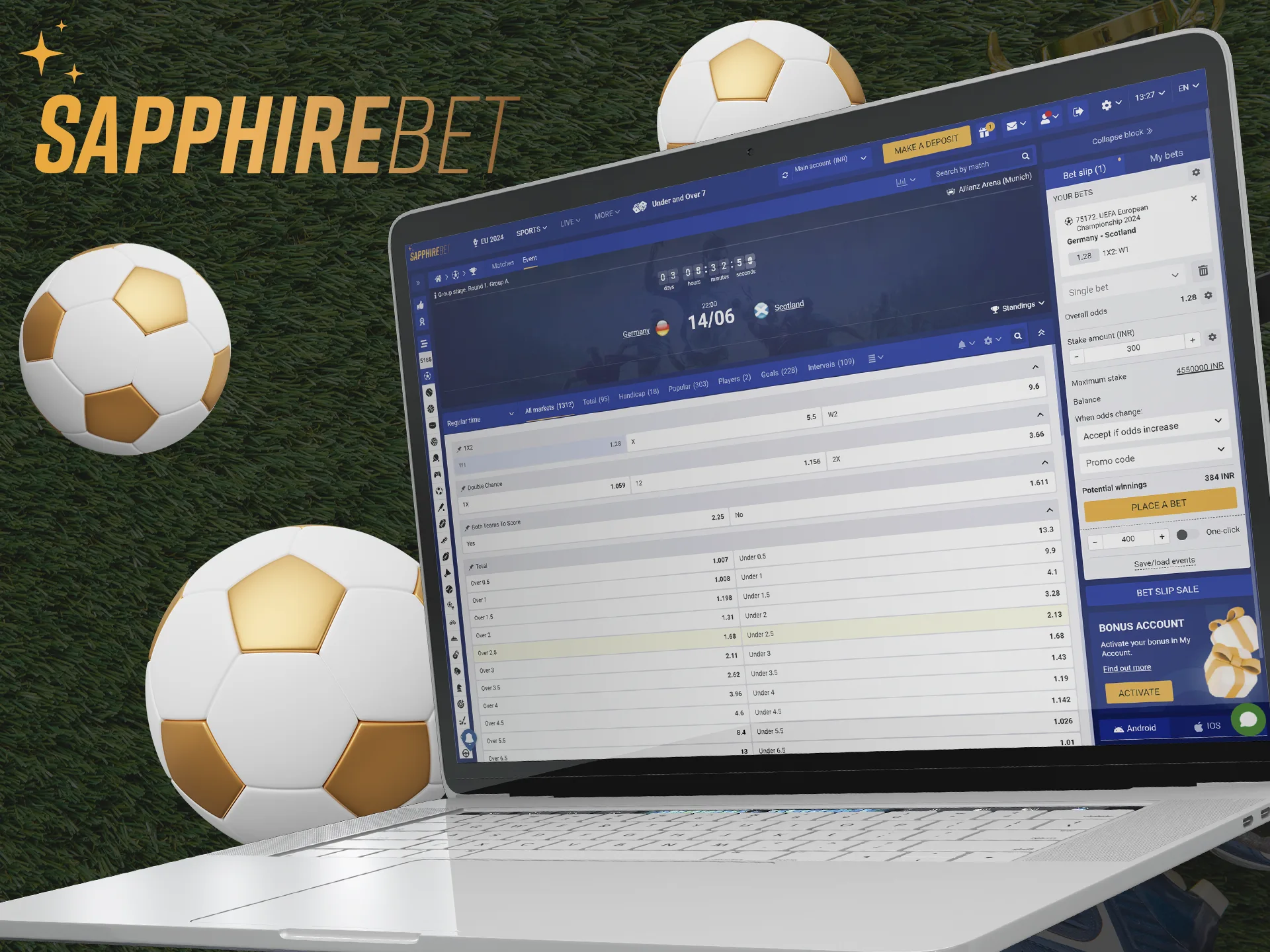 Make your betting decision at SapphireBet.
