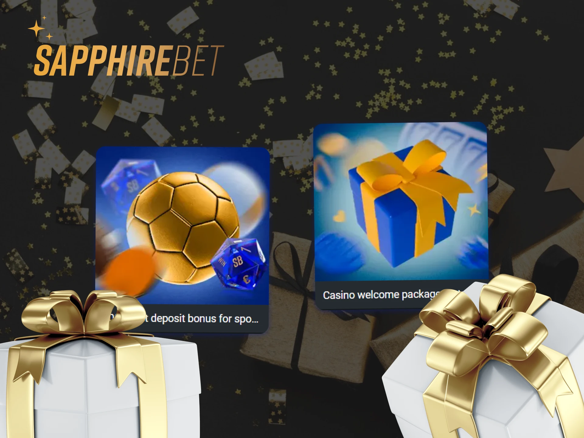 After registering with Sapphirebet, you can receive a sports or casino welcome bonus.