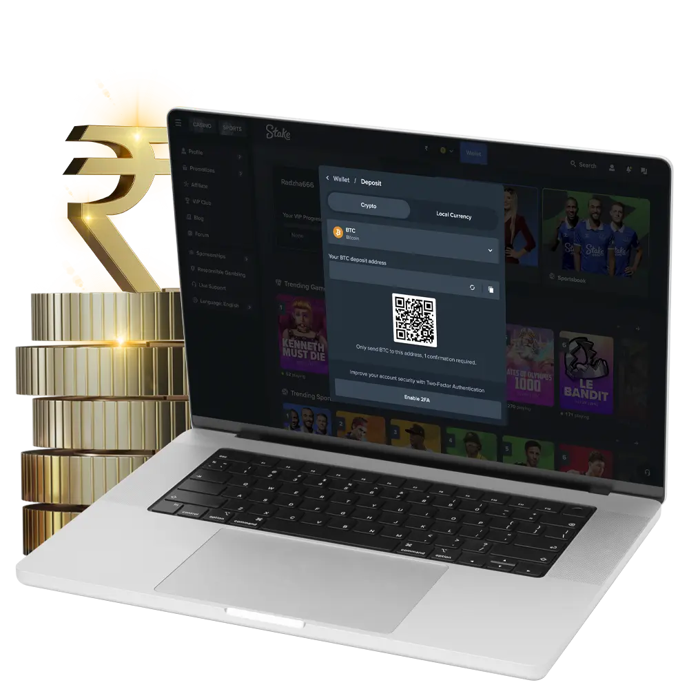 Learn how to deposit or withdraw your winnings from Stake Casino.