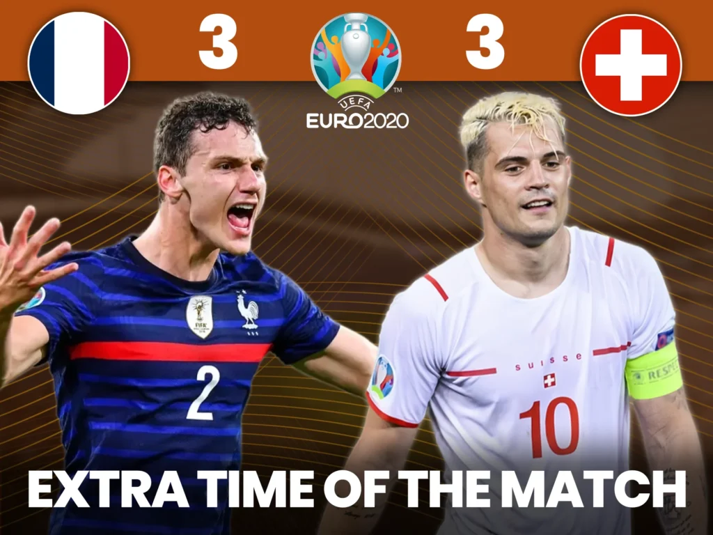 The extra time period saw a non-stop battle between Switzerland and France, but to no avail.