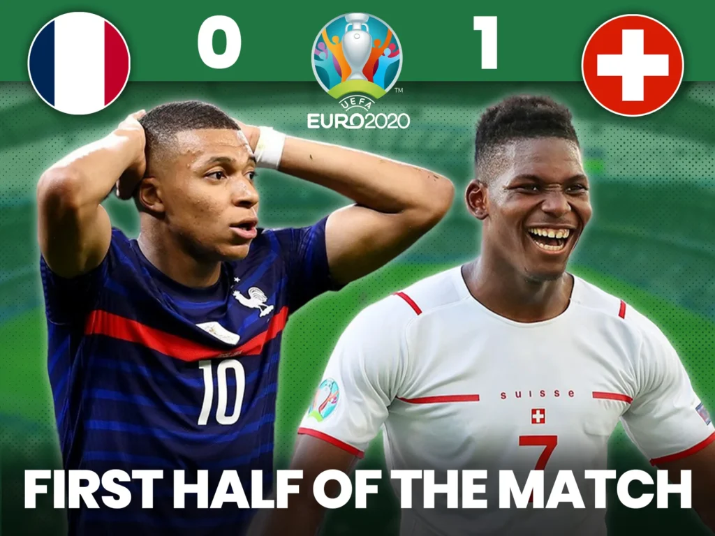 Switzerland took the lead in the first half of their Euro 2020 match.