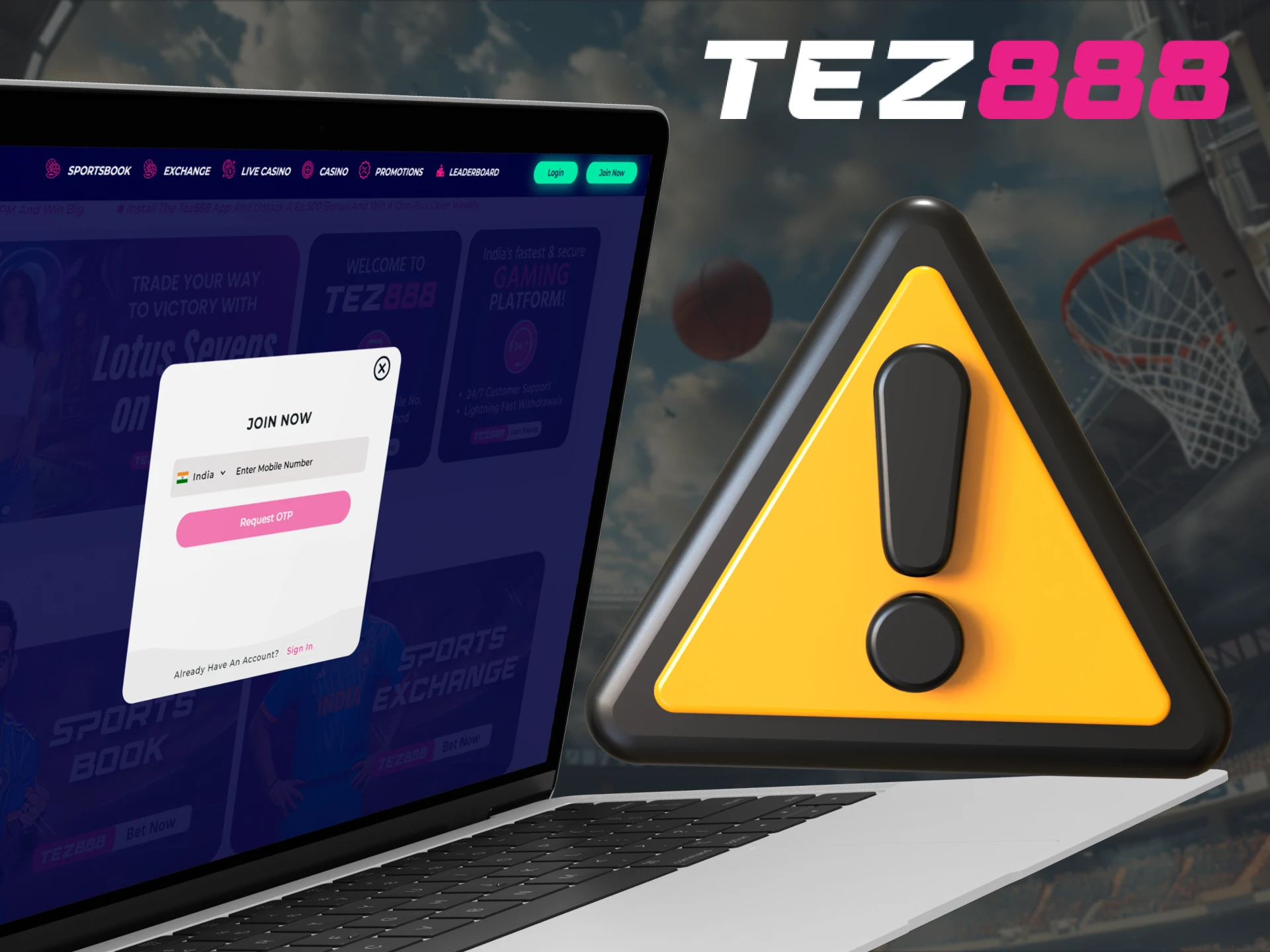 Here are the common problems at Tez88 casino when registering.